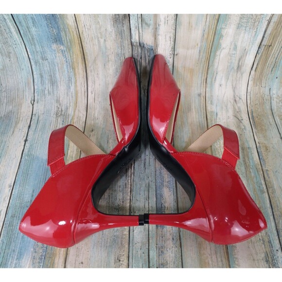 LifeStride Suki Red Patent Pumps Size 10 D'Orsay Heels - Picture 9 of 10